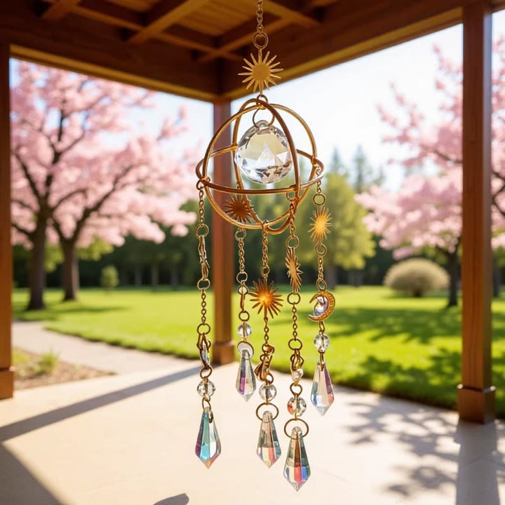 FREE Today: Sunlight Catcher Crystal Color Printed Stone Pendant Bedroom Decoration Wind Chime - image 1