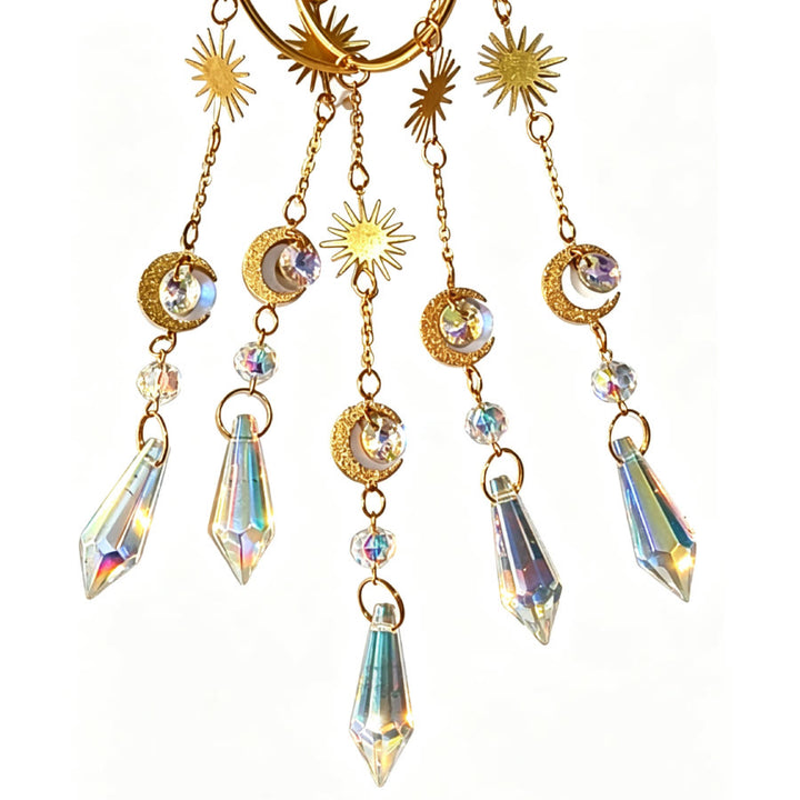 FREE Today: Sunlight Catcher Crystal Color Printed Stone Pendant Bedroom Decoration Wind Chime - image 4