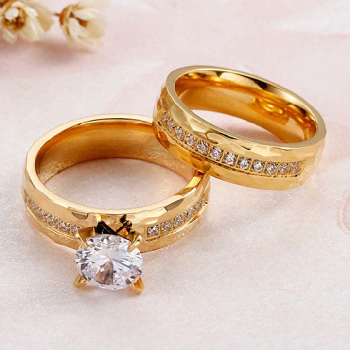 FREE Today: "Eternity" – Titanium Steel Prince Rose Couple Ring - image 20