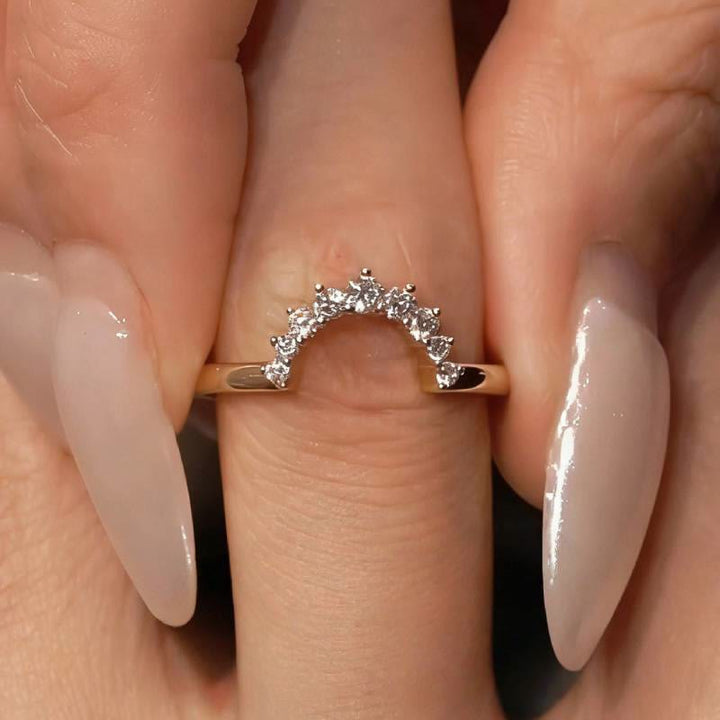 FREE Today: 4PCS Moissanite Cut Engagement Bridal Ring Set - image 5