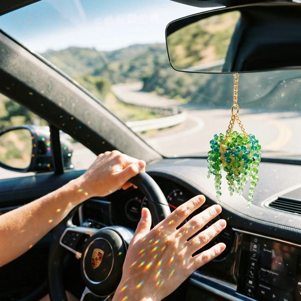FREE Today: Beaded Plant Sun Catcher Beaded Crystal Succulent Window Hanging - image 1