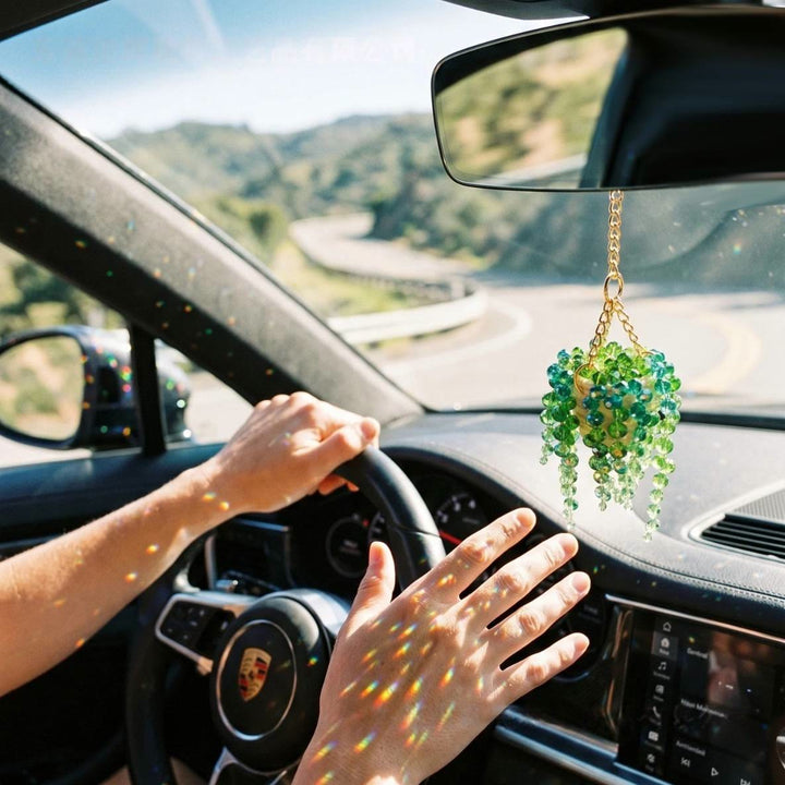 FREE Today: Beaded Plant Sun Catcher Beaded Crystal Succulent Window Hanging - image 1