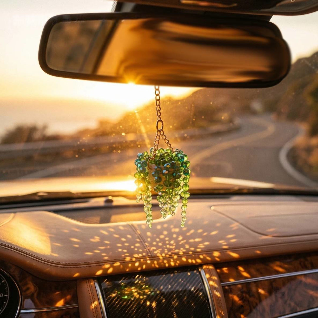 FREE Today: Beaded Plant Sun Catcher Beaded Crystal Succulent Window Hanging - Sun Catcher - image 0