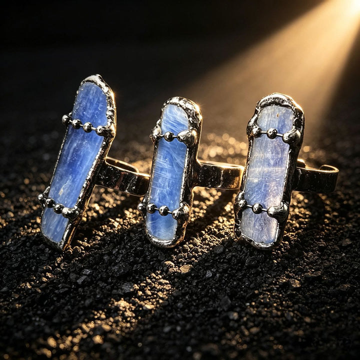 FREE Today: Vintage Natural Raw Kyanite Stone Adjustable Ring - image 5