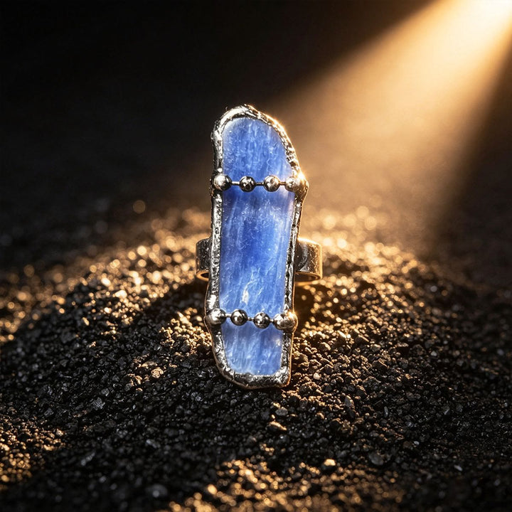 FREE Today: Vintage Natural Raw Kyanite Stone Adjustable Ring - image 3