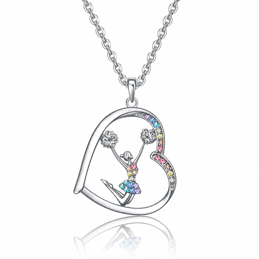 FREE Today: "She Believed She Could So She Did" Rainbow Cheerleader Necklace Cheerleader Gifts for Girls - Style 1 - image 0