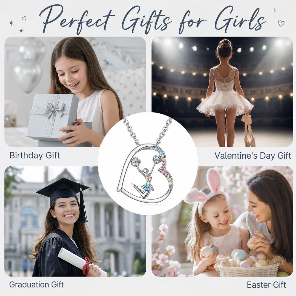FREE Today: "She Believed She Could So She Did" Rainbow Cheerleader Necklace Cheerleader Gifts for Girls - image 5