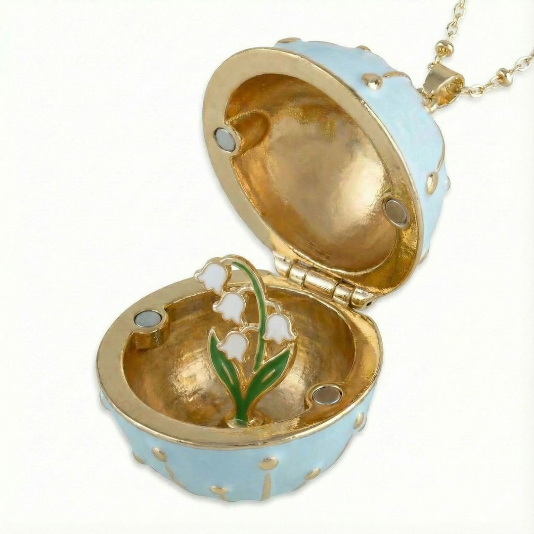 FREE Today: Handmade Round Box Birthday Flower Pendant Necklace - May - image 10