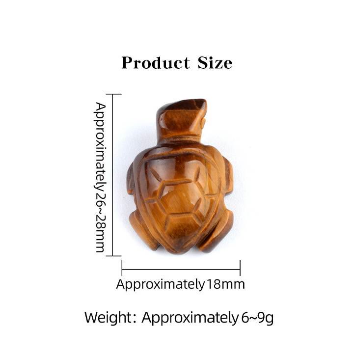Olivenorma Natural Crystal Turtle Sculpture Gemstone Decoration With Card - image 32
