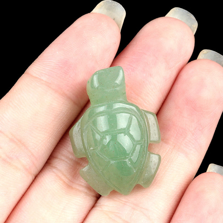 FREE Today: Natural Crystal Turtle Sculpture Gemstone Decoration With Card - Green Aventurine - image 9