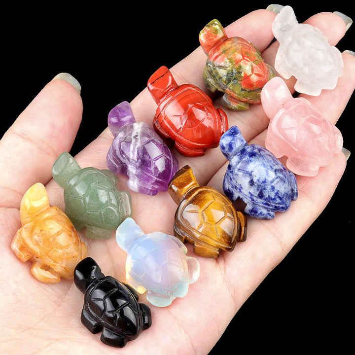 FREE Today: Natural Crystal Turtle Sculpture Gemstone Decoration With Card - image 4
