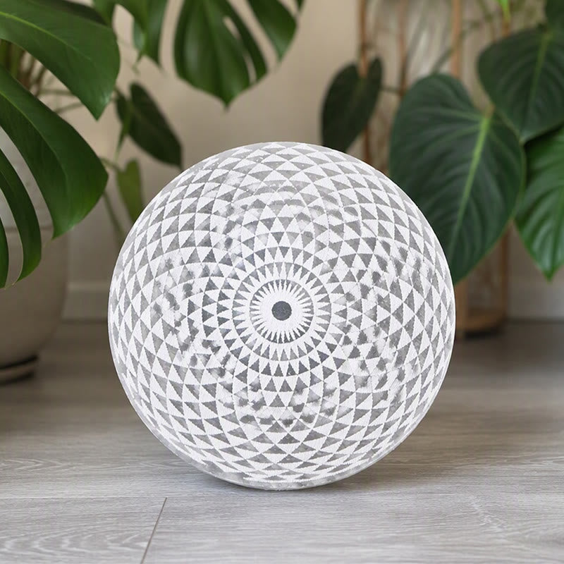 Olivenorma Kaleidoscope Pattern Engraved Selenite Charging Plate - Kaleidoscope - image 0
