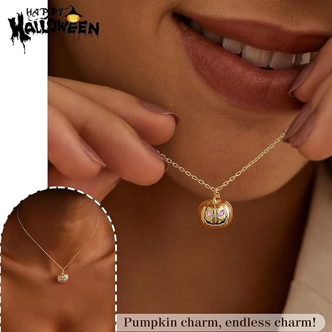 FREE Today: Spooky Halloween Gold Filled 3D Pumpkin Necklace With Card - image 4