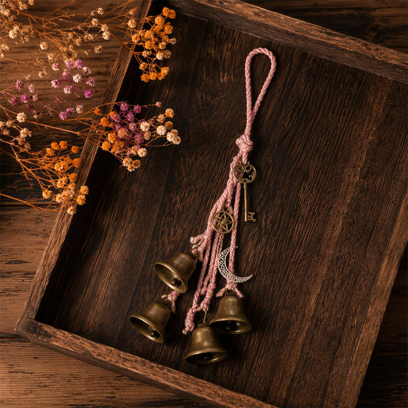 FREE Today: Handwoven Witch Bells for Door Knob for Protection - Pink - image 10