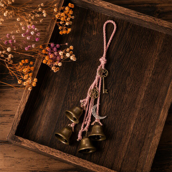 FREE Today: Handwoven Witch Bells for Door Knob for Protection - Pink - image 10