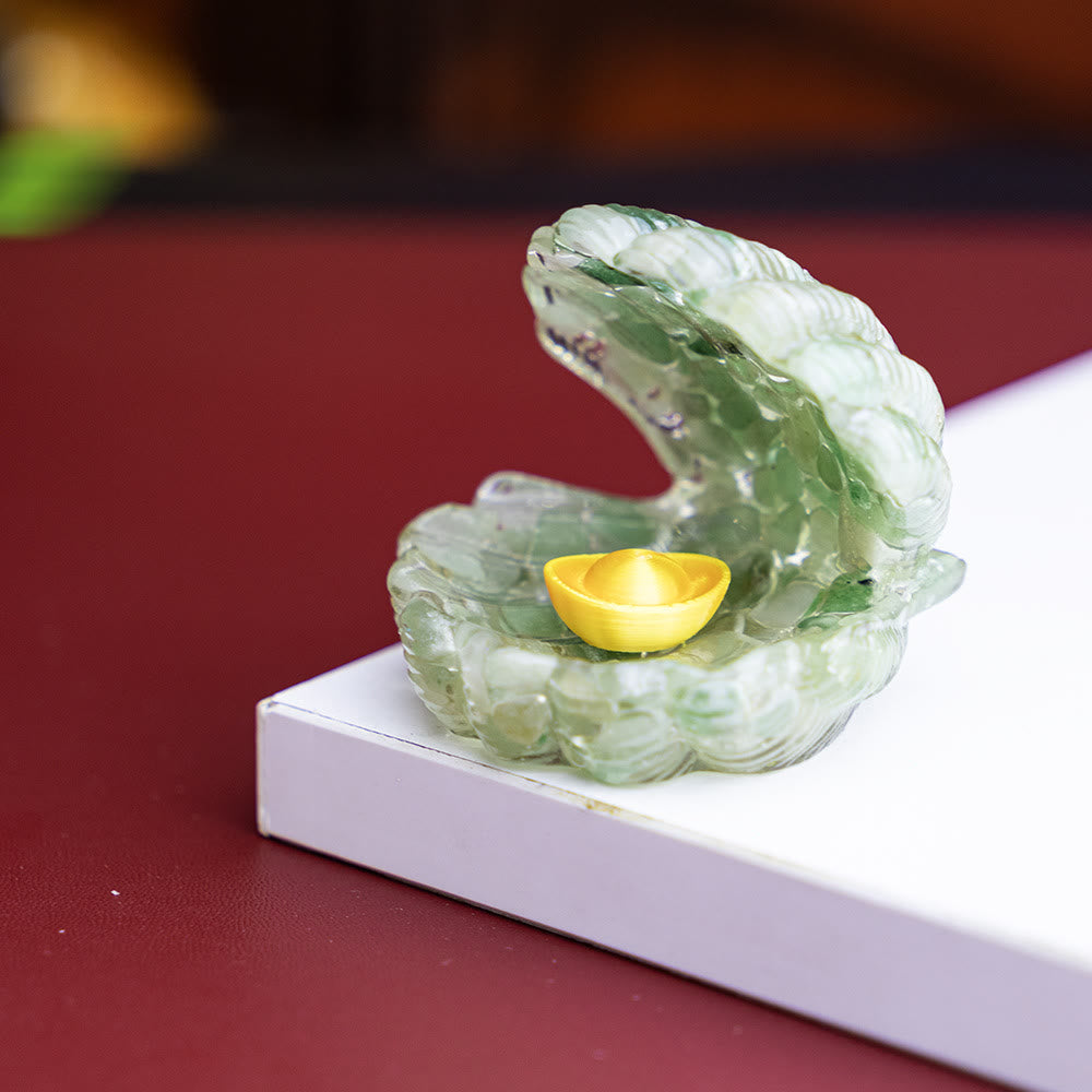 Olivenorma Resin-Filled Natural Crystal Seashell Desktop Ornament Decoration - image 34