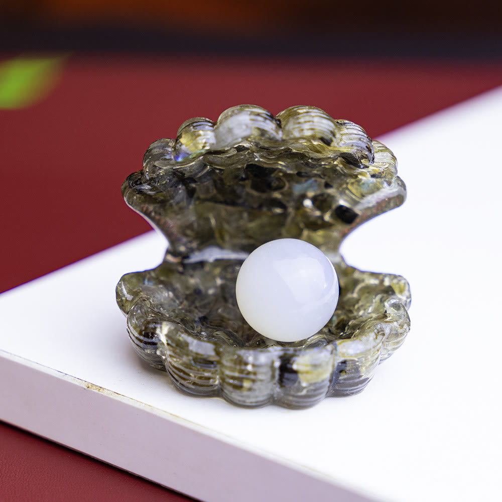 Olivenorma Resin-Filled Natural Crystal Seashell Desktop Ornament Decoration - image 25