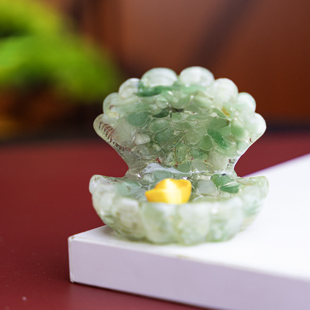 Olivenorma Resin-Filled Natural Crystal Seashell Desktop Ornament Decoration - image 18