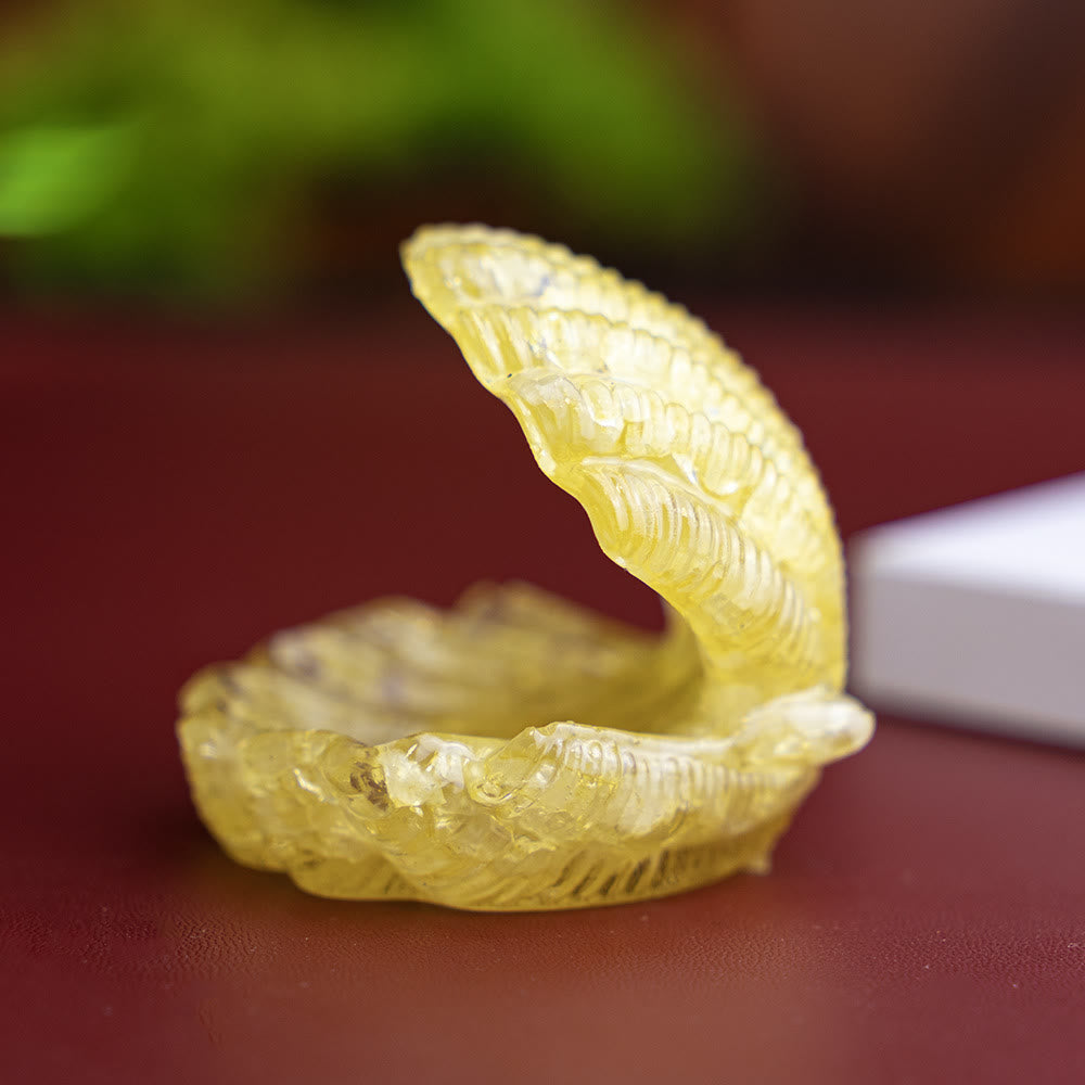 FREE Today: Resin-Filled Natural Crystal Seashell Desktop Ornament Decoration - Lemon-Quartz - image 28