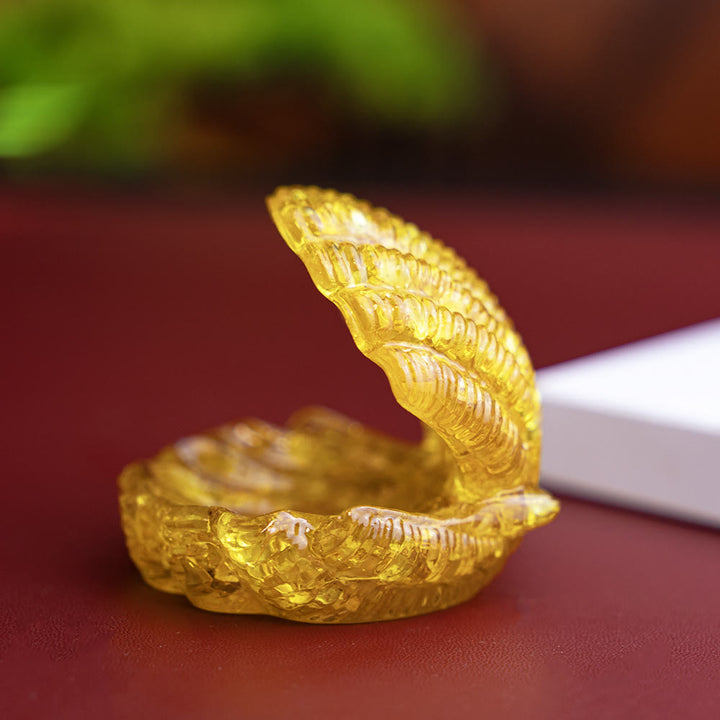 FREE Today: Resin-Filled Natural Crystal Seashell Desktop Ornament Decoration - Citrine - image 14