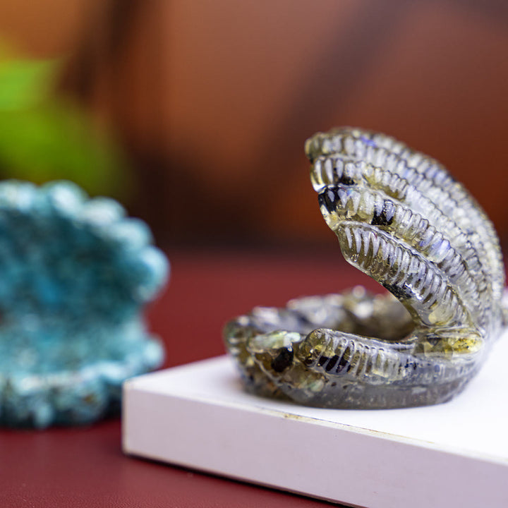 Olivenorma Resin-Filled Natural Crystal Seashell Desktop Ornament Decoration - image 35