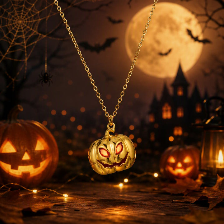 FREE Today: Halloween Pumpkin Birthstone Pendant Necklace - image 0