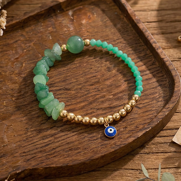 Olivenorma Crystal Chip Evil‑Eye‑Design Charm Symbol Bracelet - image 43