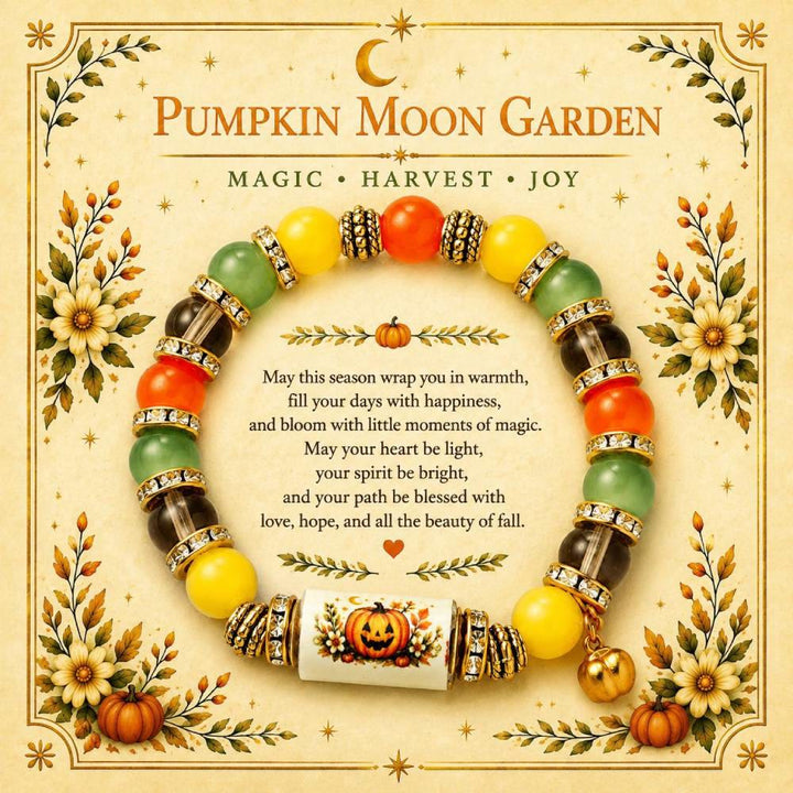 FREE Today: Halloween Beaded Ghost Black Cat Pumpkin Bracelet - Pumpkin - image 0