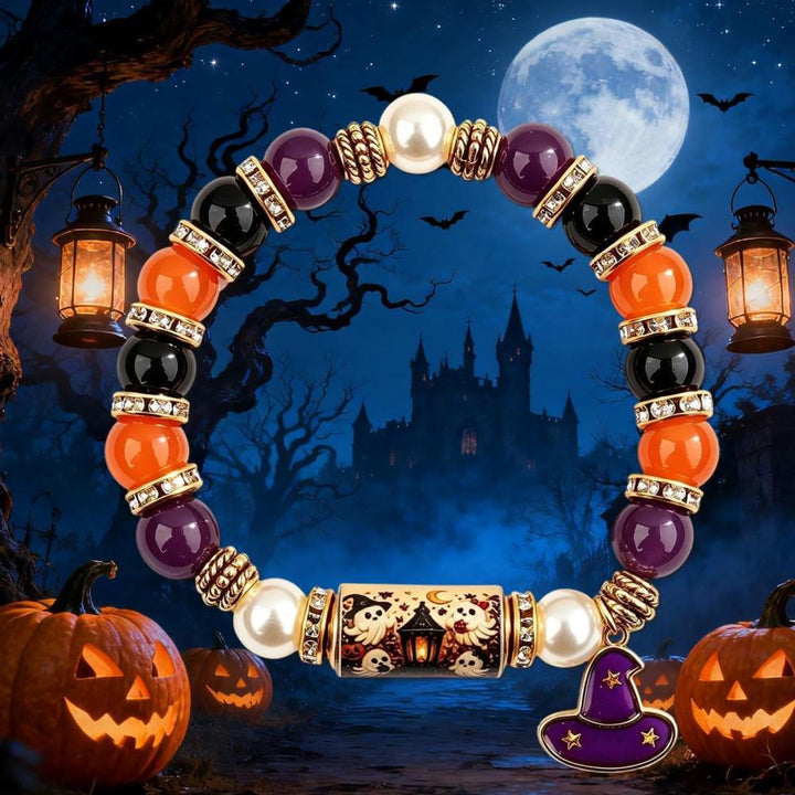 FREE Today: Halloween Beaded Ghost Black Cat Pumpkin Bracelet - image 10