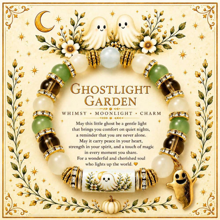 FREE Today: Halloween Beaded Ghost Black Cat Pumpkin Bracelet - White Ghost - image 7