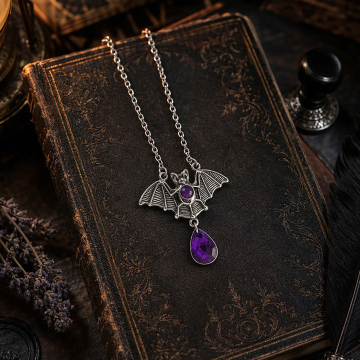 FREE Today: Vintage Metal Bat Choker Pendant Necklace Halloween Witchy Jewelry Day of the Dead - image 12
