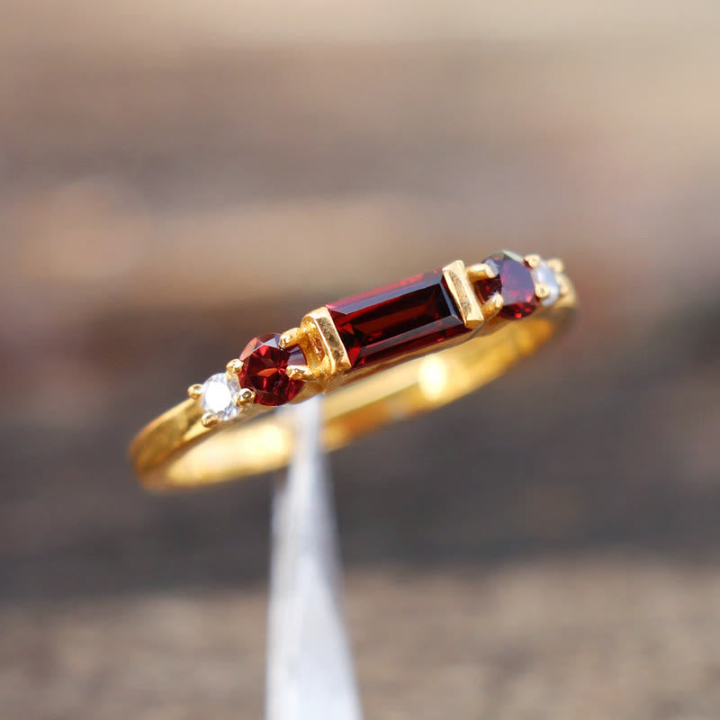 FREE Today: Deep Burgundy Cubic Synthetic Cubic Zirconiaia Moss Agate Wedding Engagement Ring - image 3