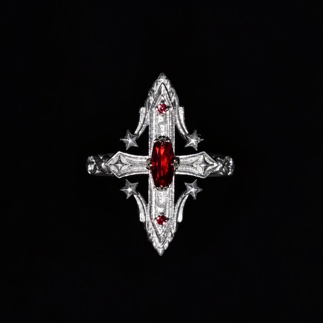FREE Today: Retro Geometric Star Rhombus Finger Open Ring - Star - image 0