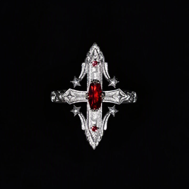 FREE Today: Retro Geometric Star Rhombus Finger Open Ring - Star - image 0
