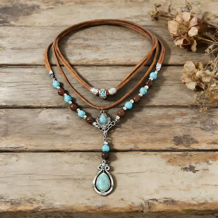 Olivenorma Turquoise Layered Necklace Design & Spiritual Protection Symbol - image 10