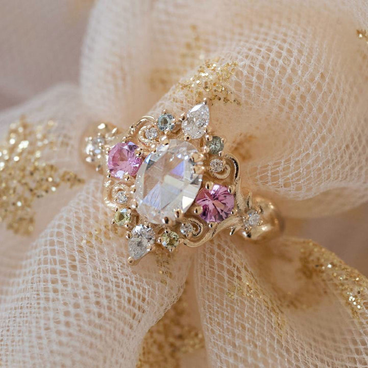 FREE Today: Handcrafted Luxury Vintage Victorian Style Oval Engagement Ring - image 8