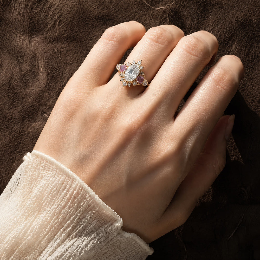 FREE Today: Handcrafted Luxury Vintage Victorian Style Oval Engagement Ring - image 1