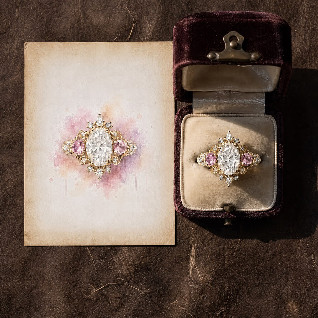FREE Today: Handcrafted Luxury Vintage Victorian Style Oval Engagement Ring - image 3