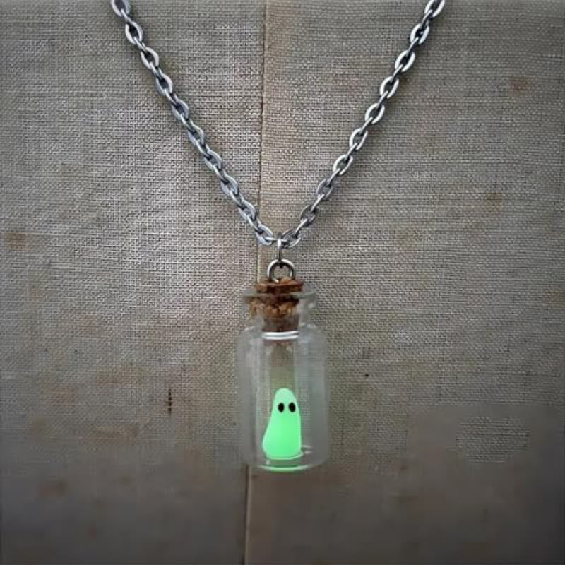FREE Today: The Adopt a Ghost Necklace A Bottle Pendant Glow in The Dark Halloween Gift Jewelry/Ring/Earrings/Ornament - image 5