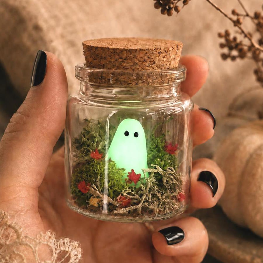 FREE Today: The Adopt a Ghost Necklace A Bottle Pendant Glow in The Dark Halloween Gift Jewelry/Ring/Earrings/Ornament - Ornament - image 15