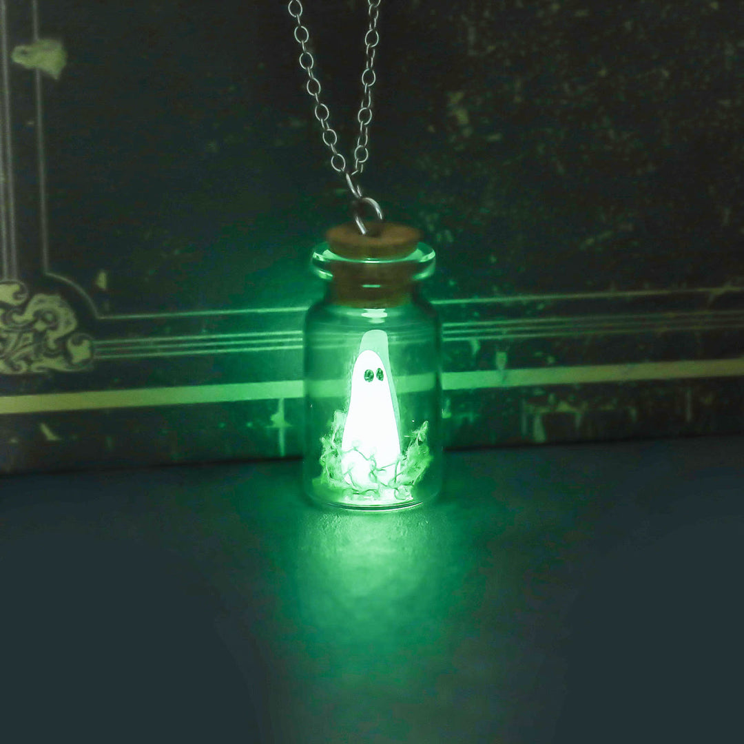 FREE Today: The Adopt a Ghost Necklace A Bottle Pendant Glow in The Dark Halloween Gift Jewelry/Ring/Earrings/Ornament - image 0