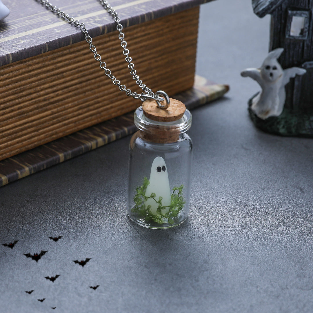 FREE Today: The Adopt a Ghost Necklace A Bottle Pendant Glow in The Dark Halloween Gift Jewelry/Ring/Earrings/Ornament - image 2