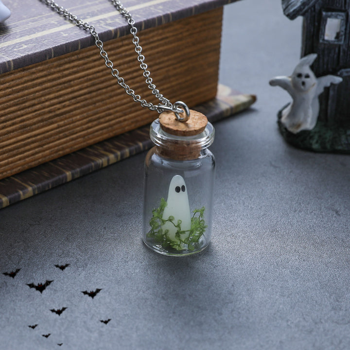 FREE Today: The Adopt a Ghost Necklace A Bottle Pendant Glow in The Dark Halloween Gift Jewelry/Ring/Earrings/Ornament - image 2