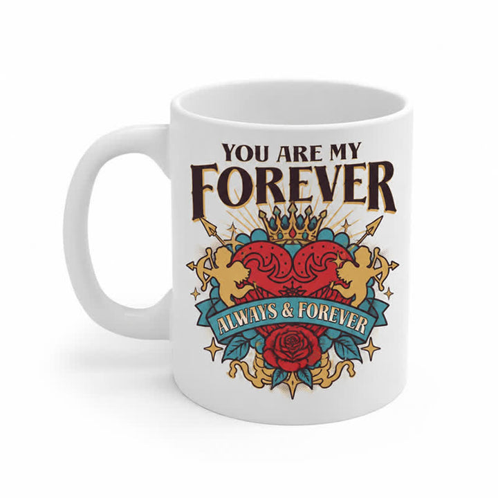 Olivenorma Heart Crown Cupid Eternal Love Ceramic Cup - 450ml / 15oz - image 5