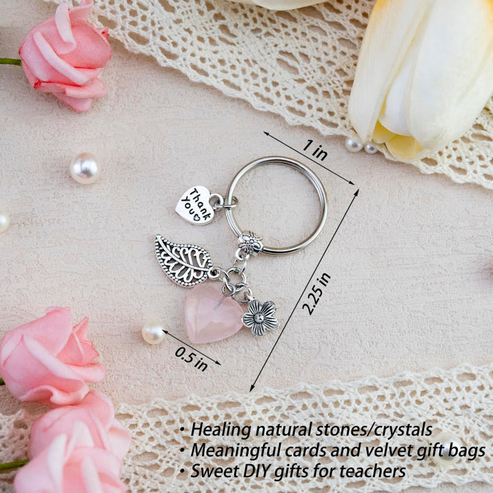 FREE Today: Thank You Crystal Healing Stone Keychain Gift for Women - Thank You Help Me Grow Teacher Gifts - image 9