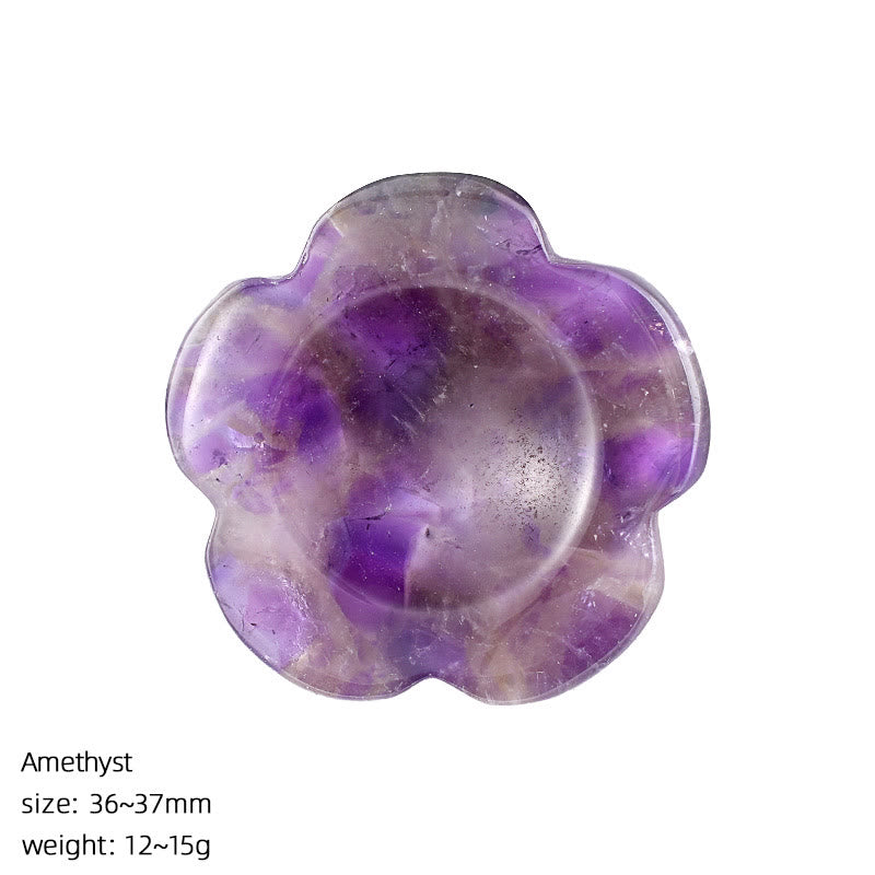 FREE Today: Natural Crystal Worry Stone Bulk Healing Crystals for Anxiety Relief - Amethyst - Flower - image 10