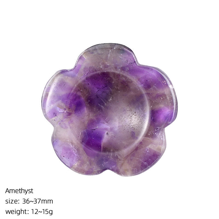 FREE Today: Natural Crystal Worry Stone Bulk Healing Crystals for Anxiety Relief - Amethyst - Flower - image 10