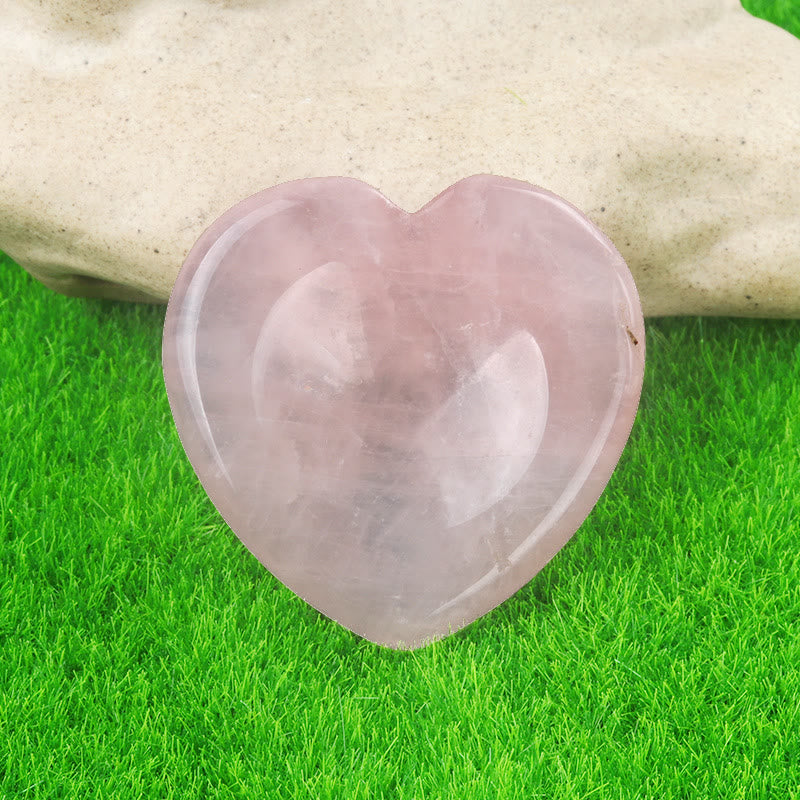 FREE Today: Natural Crystal Worry Stone Bulk Healing Crystals for Anxiety Relief - Rose Quartz - Heart - image 17