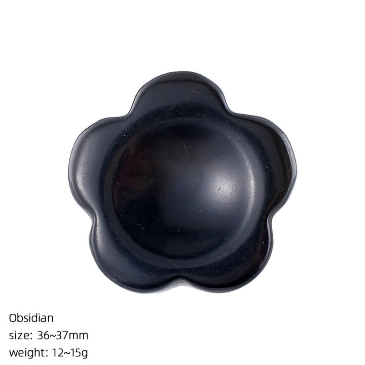 FREE Today: Natural Crystal Worry Stone Bulk Healing Crystals for Anxiety Relief - Obsidian - Flower - image 30