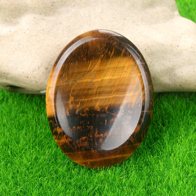 FREE Today: Natural Crystal Worry Stone Bulk Healing Crystals for Anxiety Relief - Tiger Eye - Oval - image 40